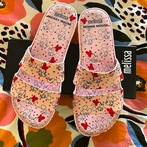 EUC Melissa Disney Minnie Mouse Sandals